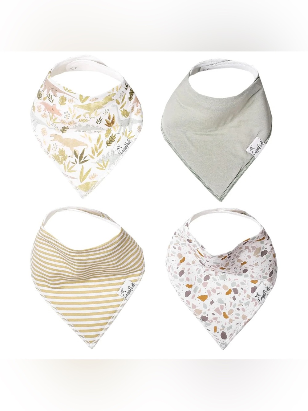 Copper Pearl Rex Bib Set of 4